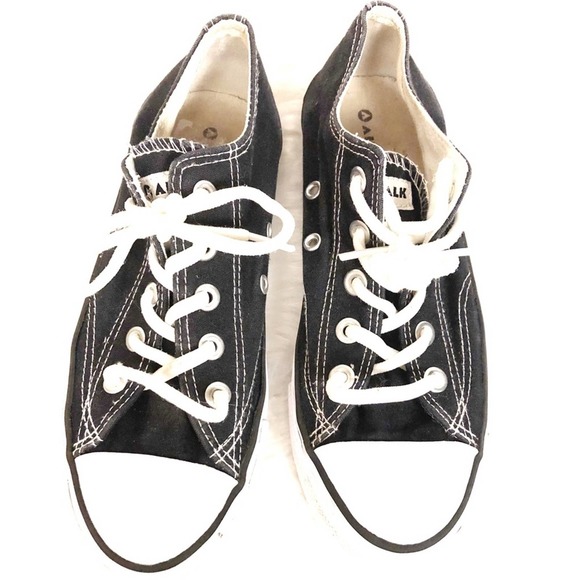 Airwalk Mid Top Canvas Fashion Sneakers Blue White Women's Size 7 - Picture 1 of 7